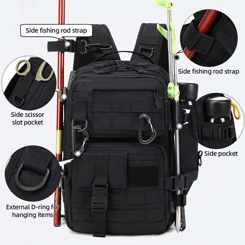 Mountain Biking Backpack - Tas Ransel Taktis Camping Travel Besar