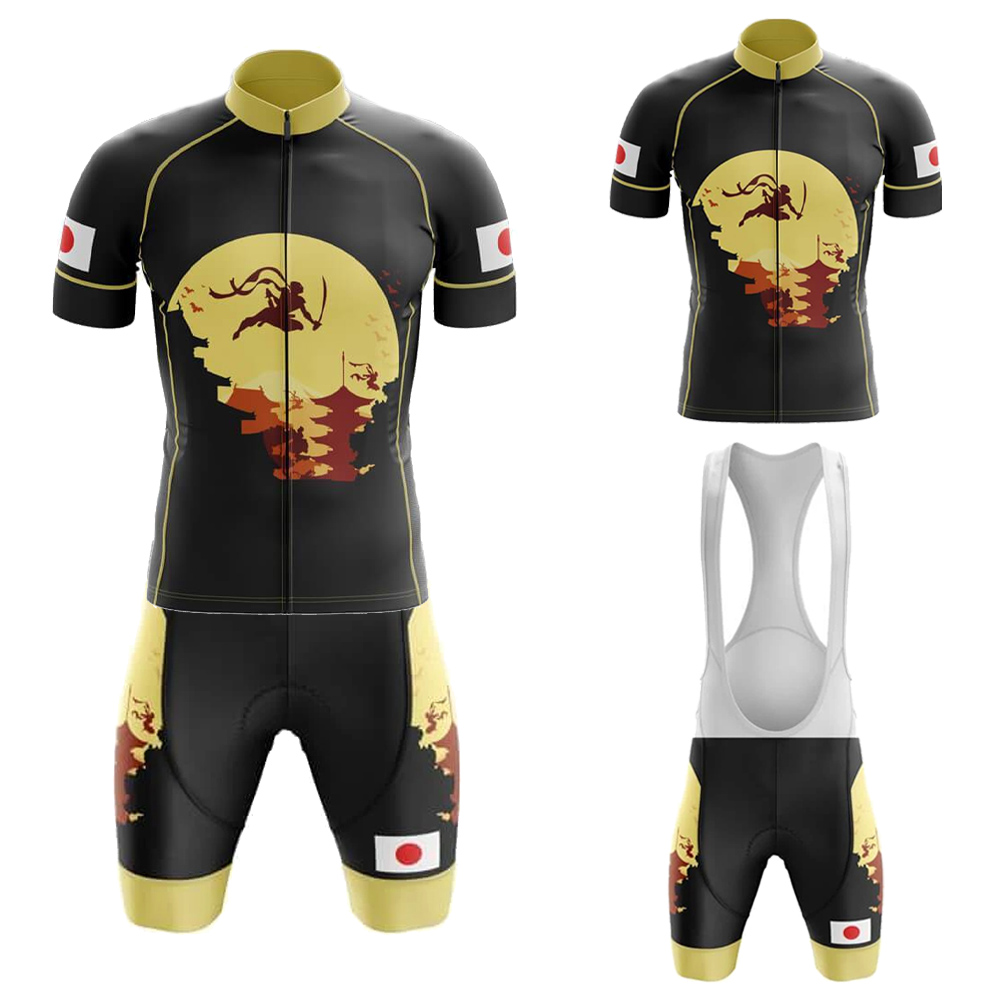 Mountain Biking Japan - Set Jersey Bersepeda Jepang untuk Pria