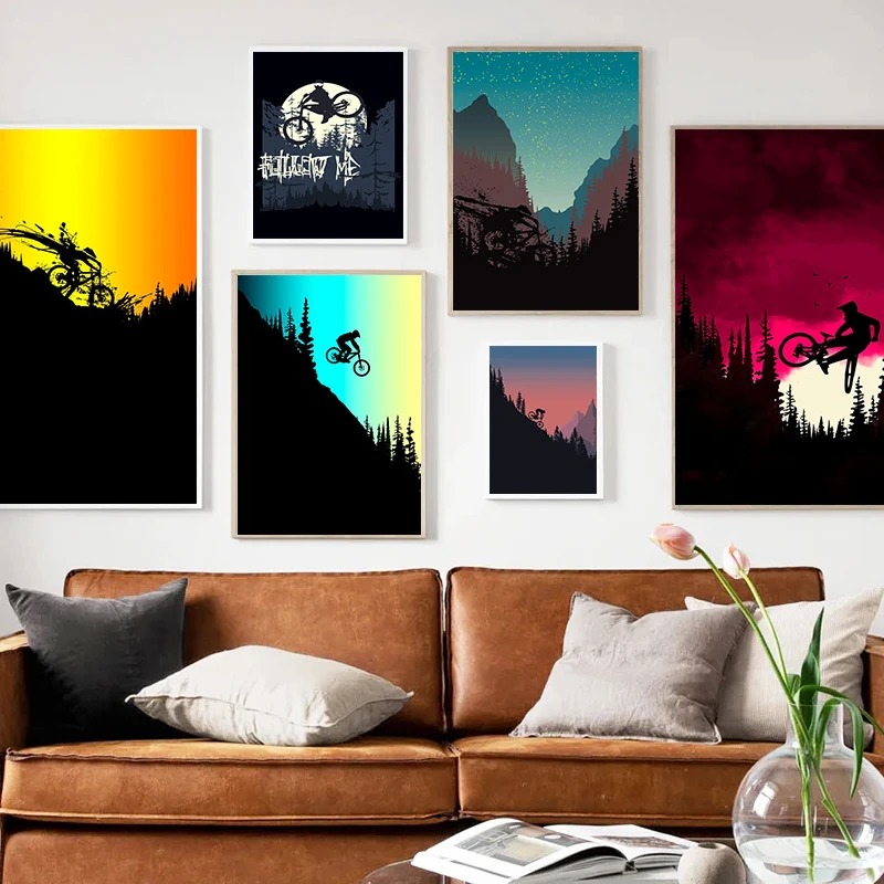 Poster sepeda gunung antik luk - Mountain Biking Japan ulasan dan harga